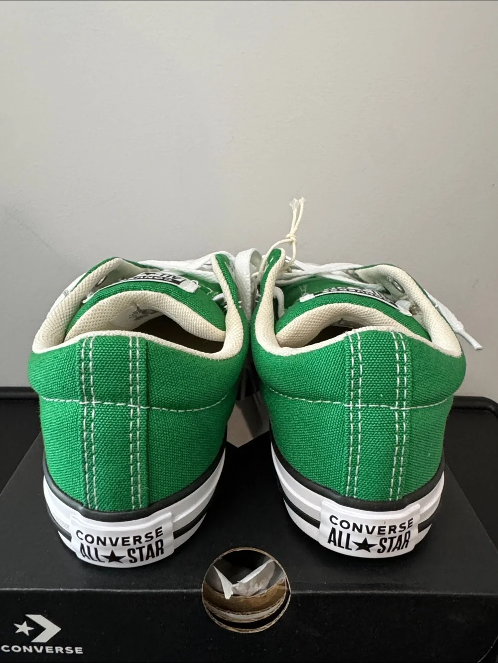Converse Kids Low Top Street Ox Green Canvas Sneakers Youth Size 3 New NIB